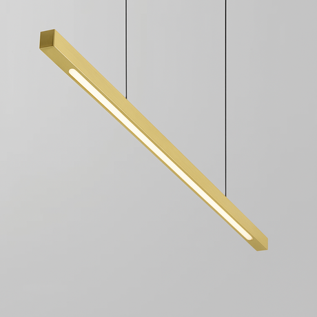 Beam pendant light fixture in pine on a gray background