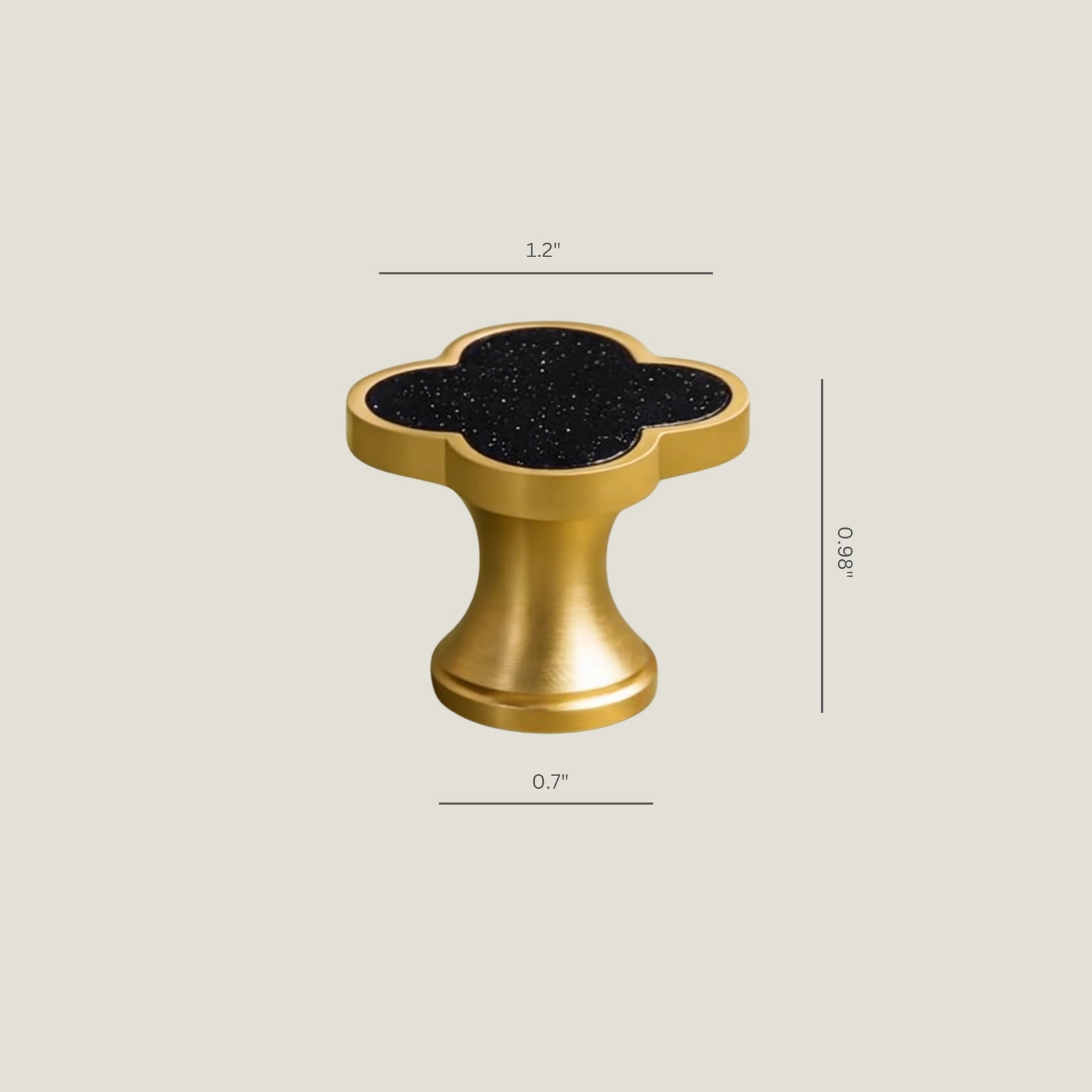 Charmant knob handle from Love Hohm dimensions