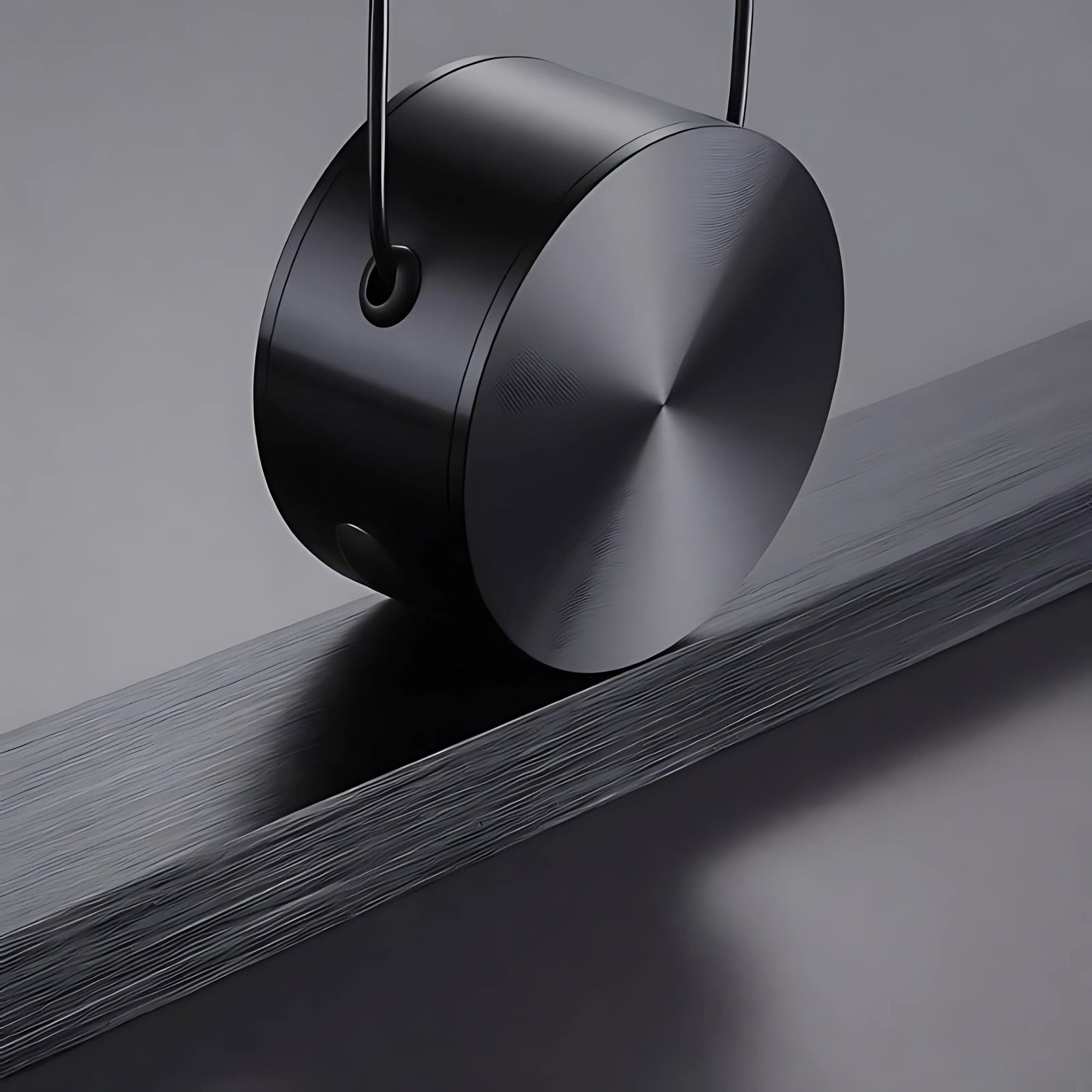 Chord pendant light from Love Hohm on a reflective surface with a dark background
