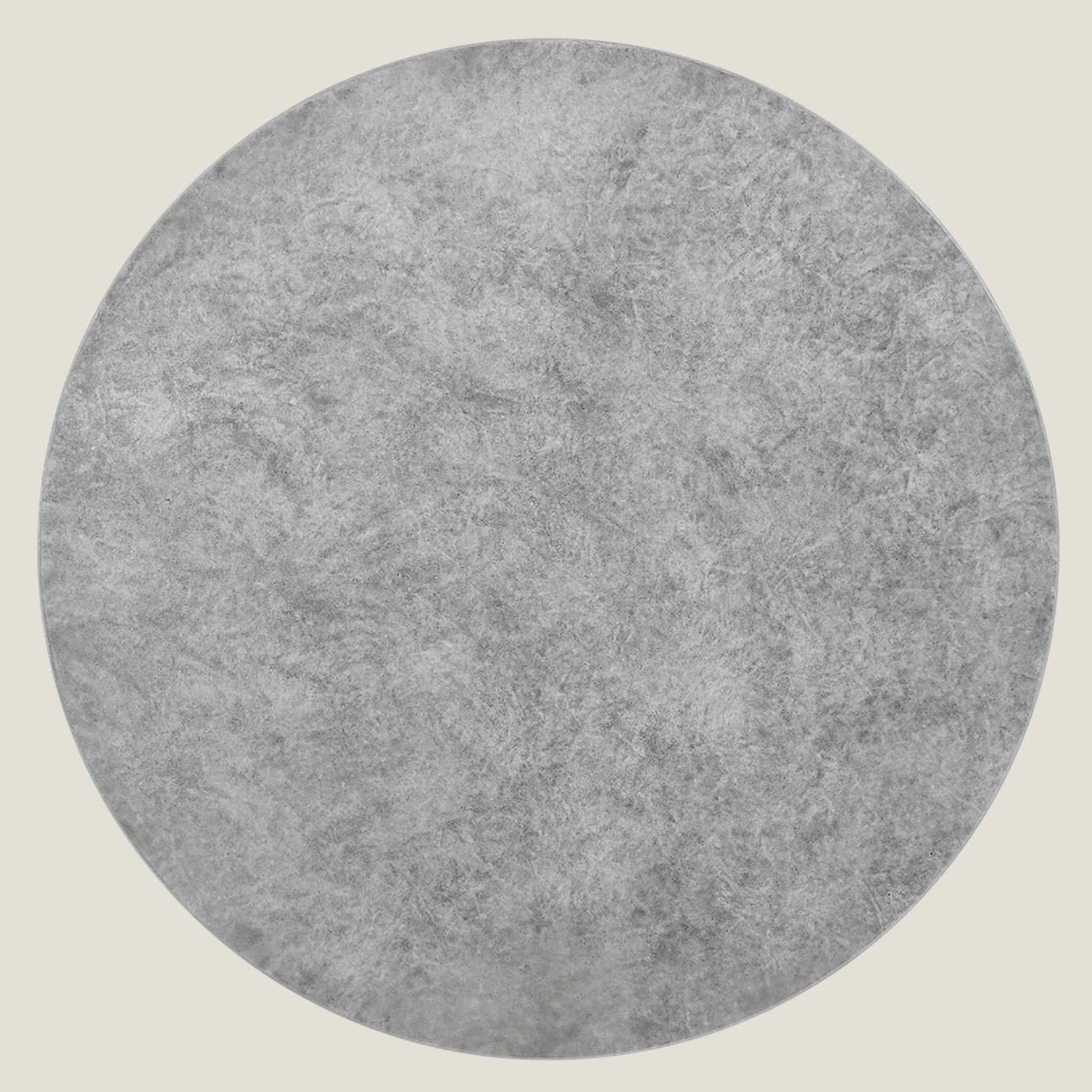 Obdurate solid cement gray side table from Love Hohm on a light gray background