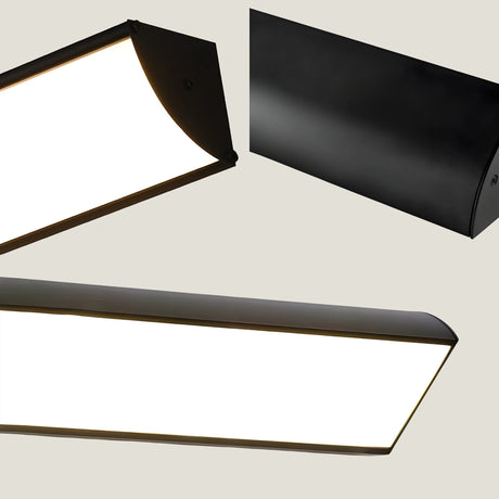 Quill outdoor wall lamp from Love Hohm with black frame and white interior on a neutral background