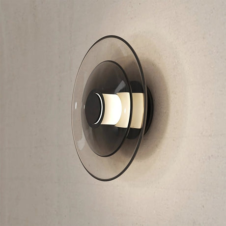 Modern Tondo wall light fixture on a neutral wall