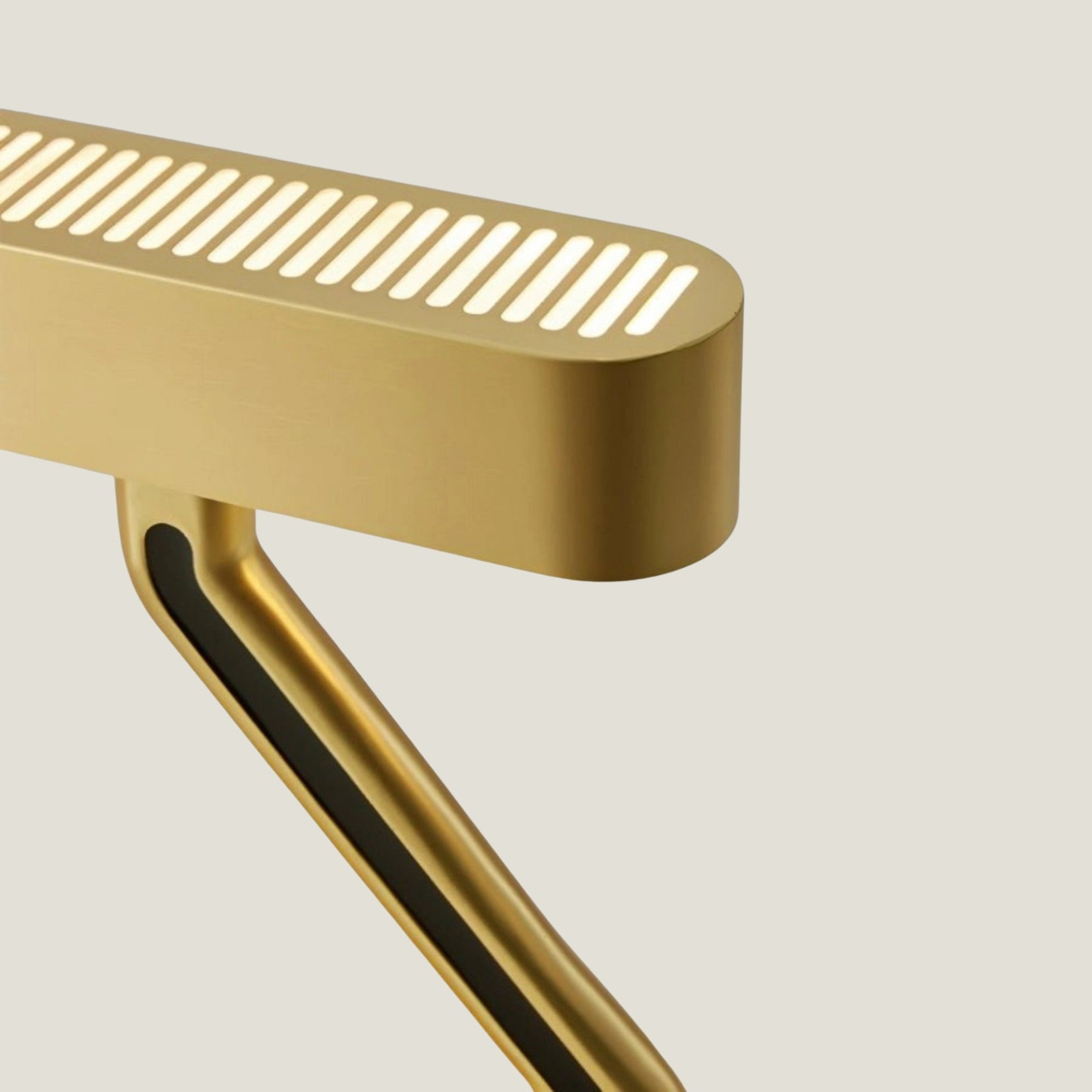 Vector brass desk lamp from Love Hohm with a light gray background
